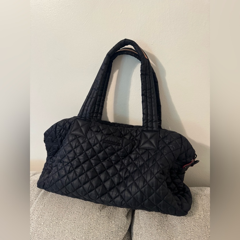 Mz Wallace travel jimmy Black Quilted Bag